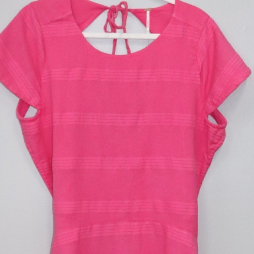 Free People Meika Mini Dress in Fuschia Size XL